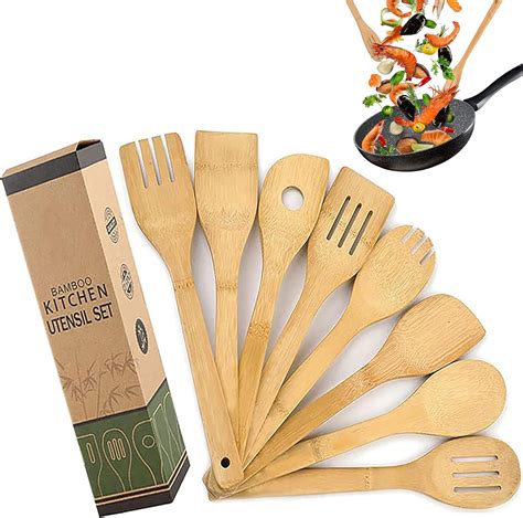 Ensemble D Ustensiles De Cuisine En Bois De H Tre Outils De Cuisine