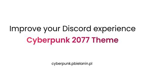 Cyberpunk 2077 Betterdiscord