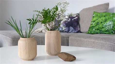 Design Vasen Aus Holz Poppy Von Applicata Design Vase Holz Vase