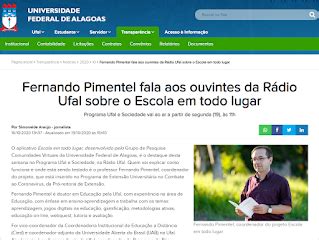 Educação OnLine by Fernando Pimentel Entrevista à Rádio Ufal