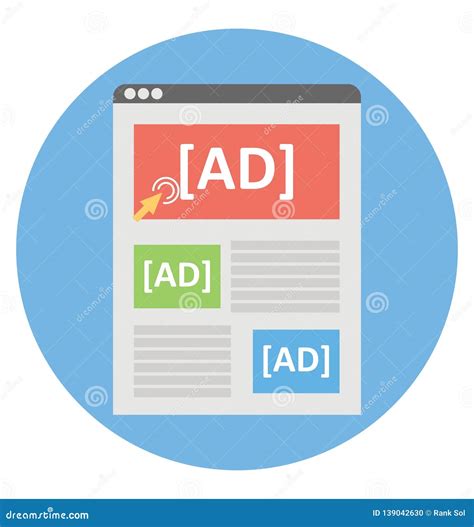 Digital Advertising News Isolated Vector Icon that Can Be Easily