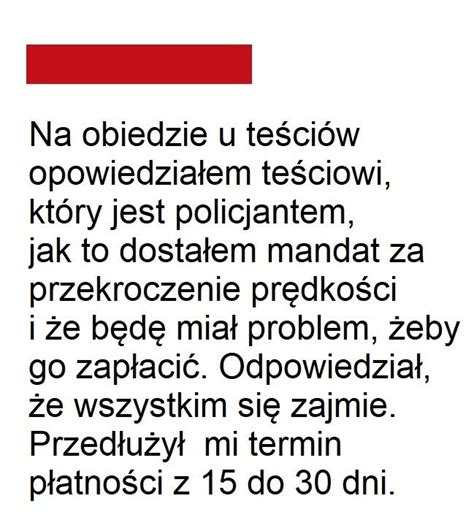 Pomocny teść policjant