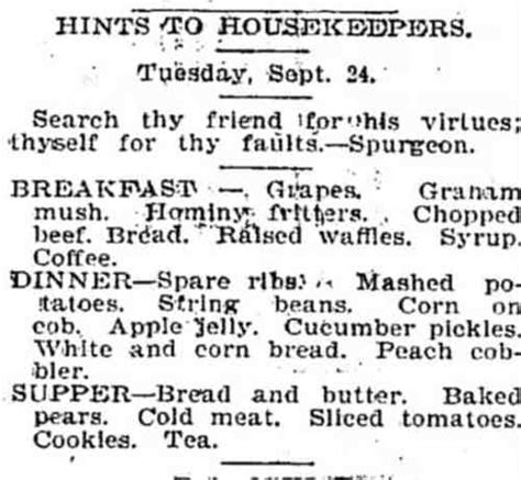 Food History 19th Century Menu From Tennessee Rooted In Foods