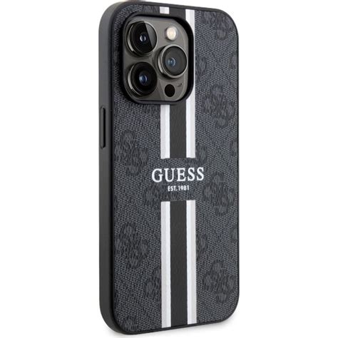 Etui Guess Hardcase G Printed Stripes Magsafe Do Iphone Pro Czarne