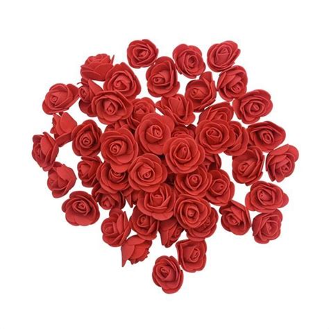 Red Rose Pcs T Tes De Rose En Mousse Fleur Artificielle Ours En