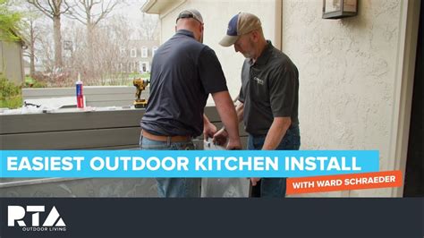 Easy RTA Outdoor Kitchen Install with Ward Schraeder