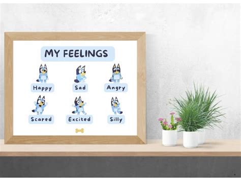 Bluey Emotions Chart Etsy Australia