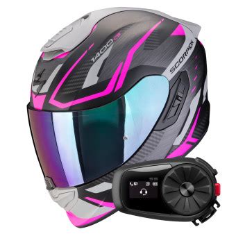 Pack Casco Moto Kit Bluetooth Scorpion Exo Evo Ii Air Accord