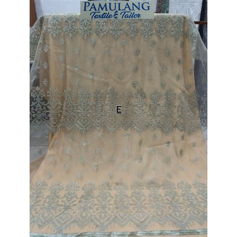 Jual Kain Organza Embroidery Etnik Sumba Harga Per Setengah Meter