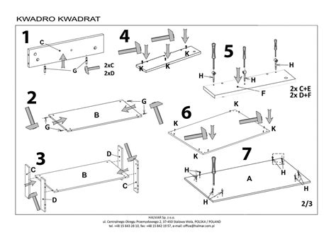 KWADRO KWADRAT ława kolor dąb votan 1p 1szt HALMAR