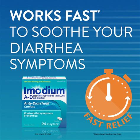 Imodium A D Diarrhea Relief Caplets Loperamide Hydrochloride Anti