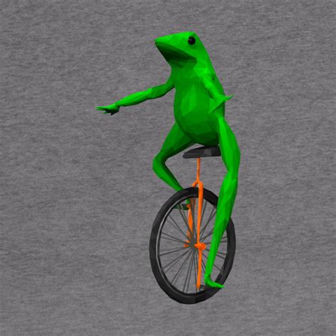 Dat Boi: frog on unicycle - Meme - Hoodie | TeePublic