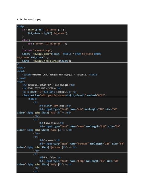 aplikasi crud lanjut   data komputer basis data