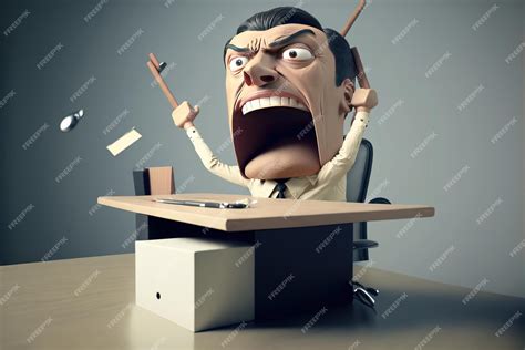 una persona enojada frustrada  su trabajo foto premium