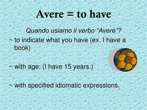 PPT - Avere Vs. Essere PowerPoint Presentation, free download - ID:6064910