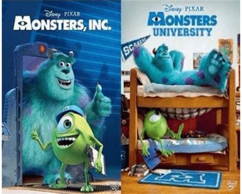 Disney's Monsters, Inc. DVD Series 1&2 Movie Set Includes Both Movies ...