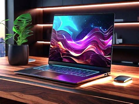 premium ai image modern computer technology illuminates  modern