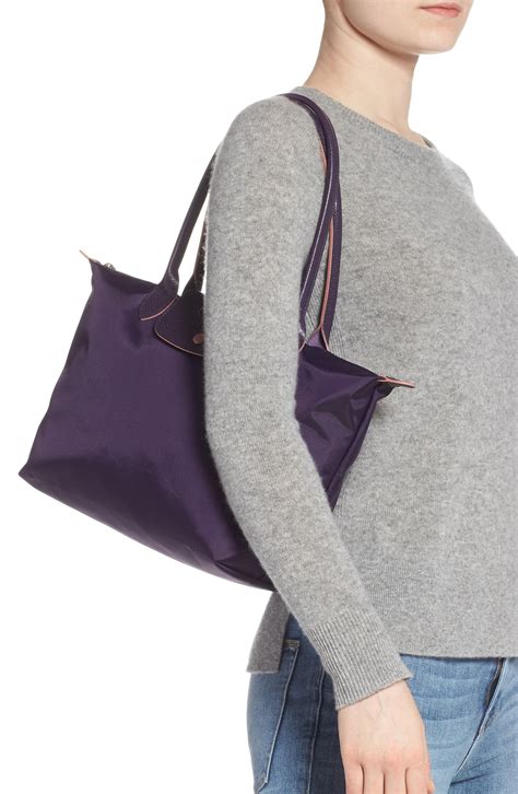 Longchamp Le Pliage Club Small Shoulder Tote Purple Lyst