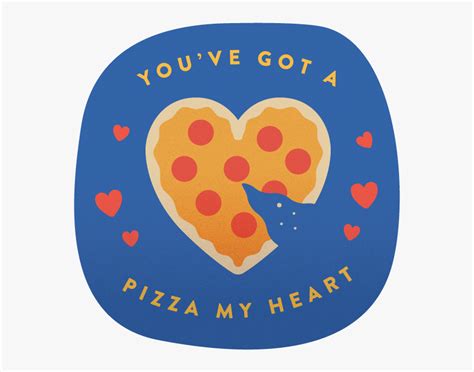 Pizza My Heart Sticker - Card Pizza My Heart, HD Png Download - kindpng