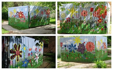 concrete fence painting ideas - Melda Dickson