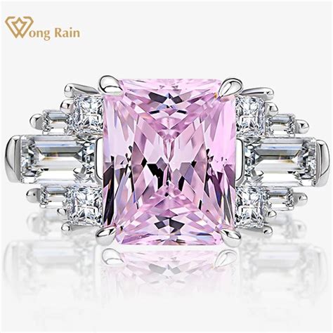 Satın alın Wong Rain 100 925 Sterling Silver Crushed Ice Cut 4CT AAAAA