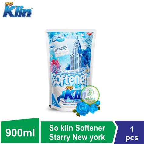 Jual So Klin Softener Pelembut Dan Pewangi Pakaian Biru 900ML Shopee