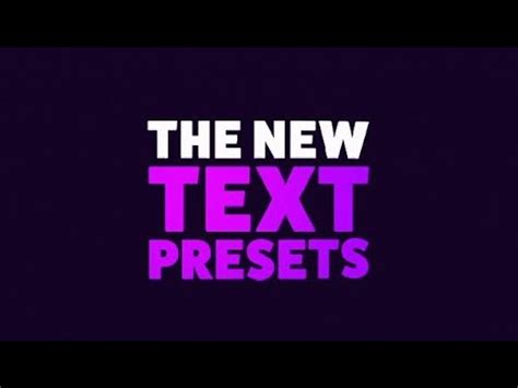 Text Preset Pack For Animation Composer LINK IN DESCRIPTION Mr