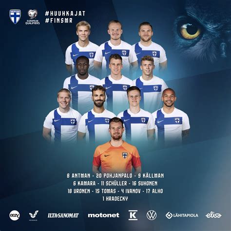 Huuhkajat on Twitter 𝐀𝐯𝐚𝐮𝐬𝐤𝐨𝐤𝐨𝐨𝐧𝐩𝐚𝐧𝐨 𝐒𝐭𝐚𝐫𝐭𝐢𝐧𝐠 𝐗𝐈 EM