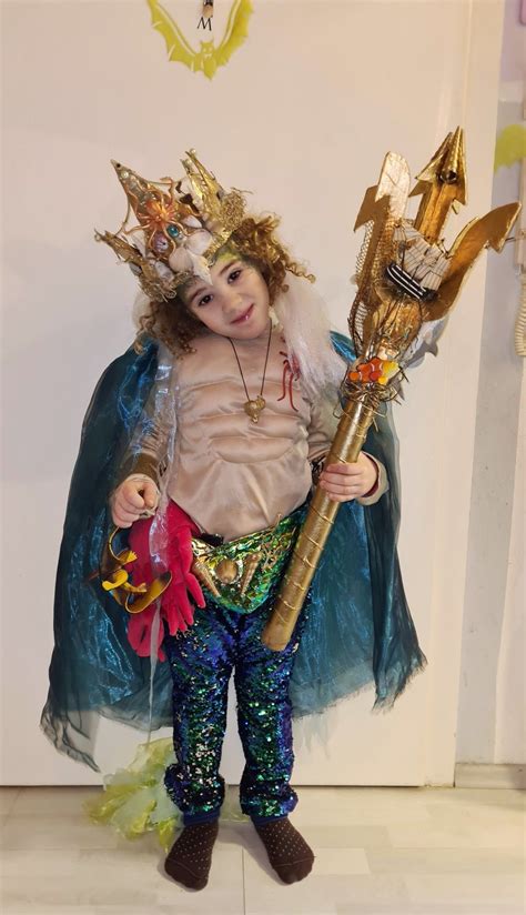 King Triton Costume Kids DIY