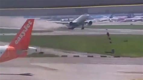 Dramatic Moment Boeing 777 Tail Hits Tarmac During Take Off Forcing