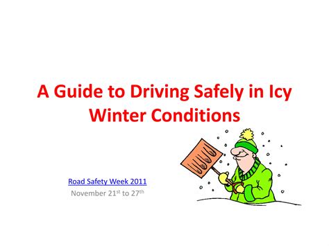 A Guide to Driving safely in Icy Winter Conditions | PDF