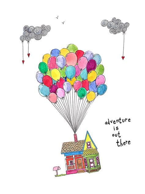 Image result for up balloons house | Balões de tinta, Artesanato ...