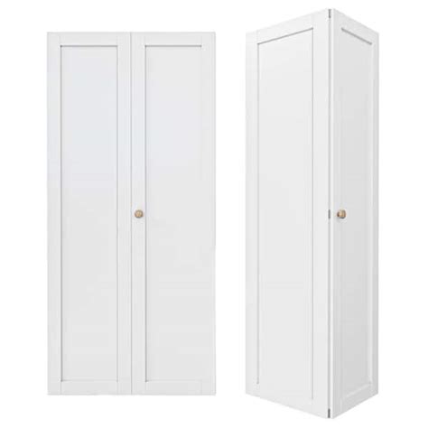 Ark Design 72 In X 80 In Solid Core 1 Lite Panel White Primed Composite Mdf Interior Closet Bi