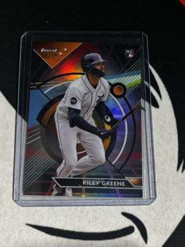 Topps Finest Red Black Vapor Refractor Riley Greene Rc