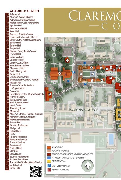 Claremont Colleges Campus Map