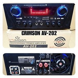 Jual AMPLI MINI CRIMSON AV 202 PROFESIONAL POWER AMPLIFIER Shopee