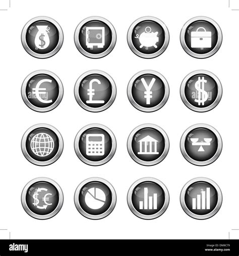 Financial Icon Set Stock Vector Image Art Alamy