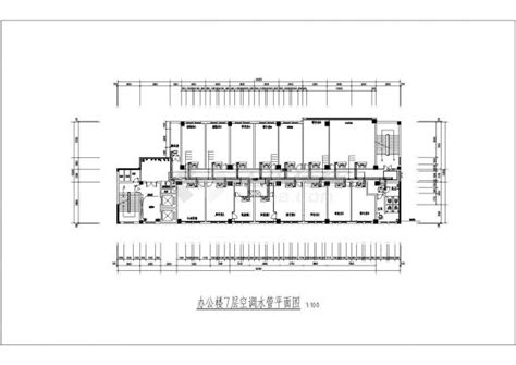 高层办公楼风冷热泵空调系统设计施工图办公建筑土木在线