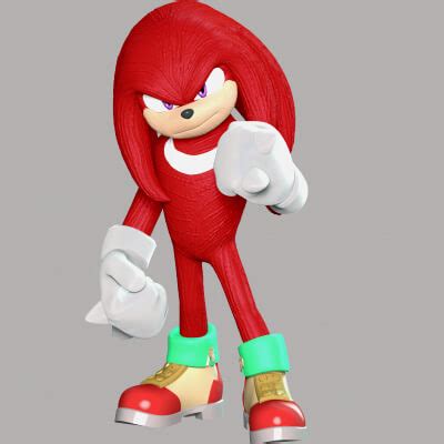 Knuckles - Sonic The Hedgehog 3D Model by lovemodel