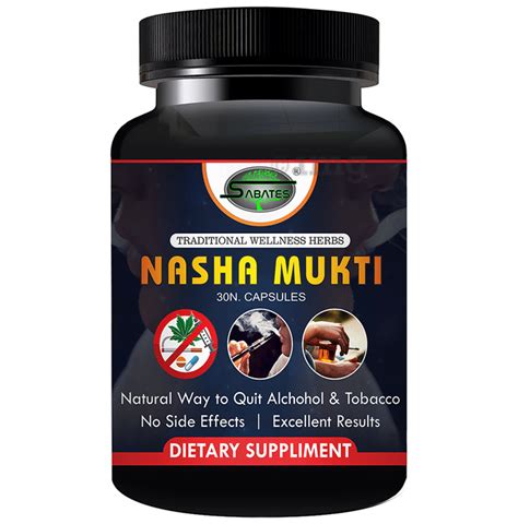 Sabates Nasha Mukti Capsule Buy Bottle Of 30 0 Capsules At Best Price