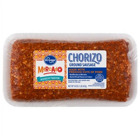 Kroger Mercado Ground Sausage Chorizo Lb Ralphs