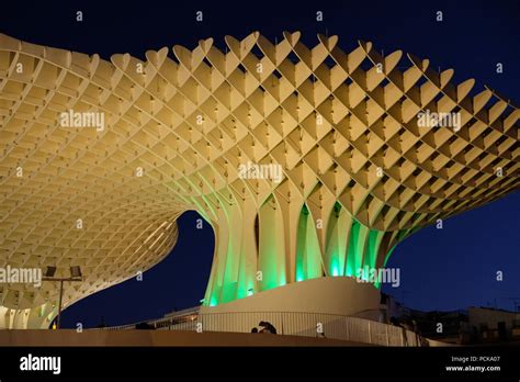 Seville parasol at night hi-res stock photography and images - Alamy