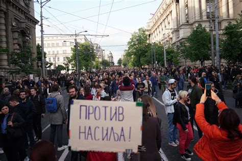 U Beogradu Odr An Protest Srbija Protiv Nasilja