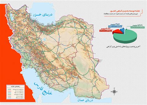 نقشه توسعه شبکه بزرگراهی و آزاد راهی کشور