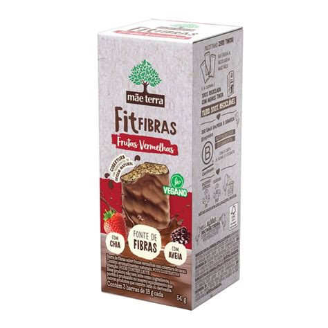 Barra De Cereais Fit Fibras Frutas Vermelhas M E Terra G Me Gusta