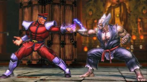 Street Fighter X Tekken M Bison Juri Vs Heihachi Mishima Kuma