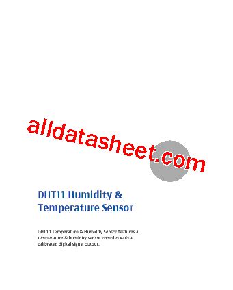 Dht Datasheet Pdf List Of Unclassifed Manufacturers