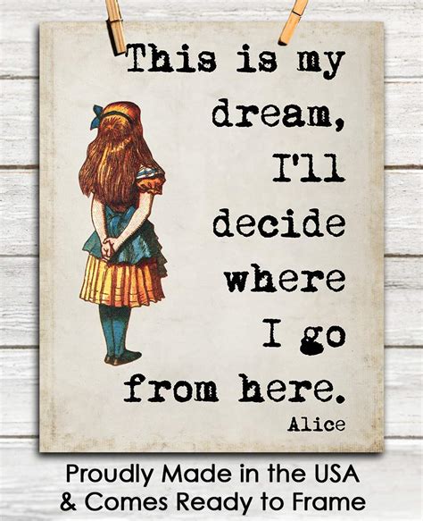 Buy Inspirational Wall Art Alice In Wonderland Quote This Is My Dream