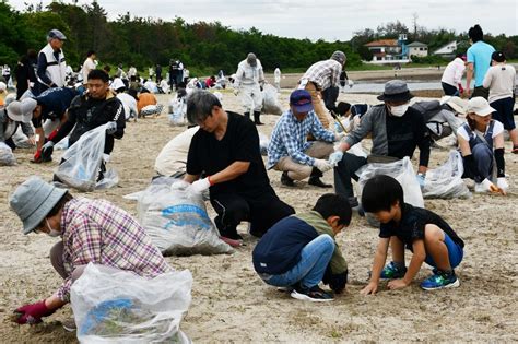 東岐波・西岐波の海岸線、住民ら1250人が一斉清掃【宇部】｜宇部日報デジタル Saratto