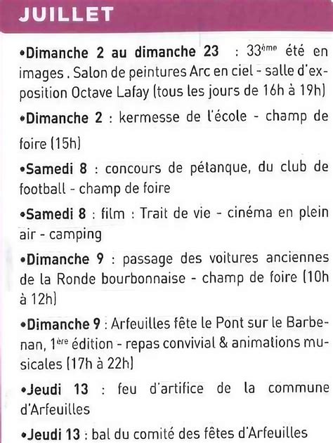 Grands Evenements Arfeuilles